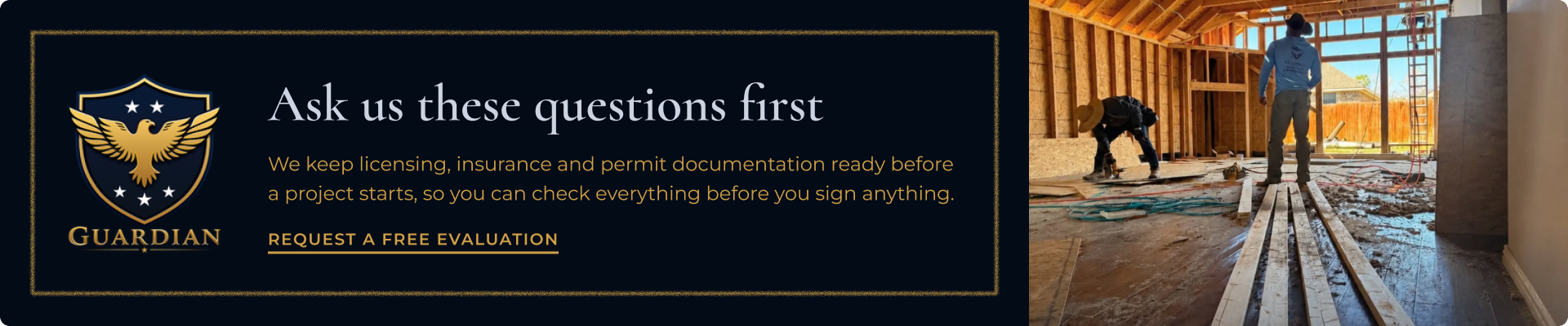 Ask us these questions first